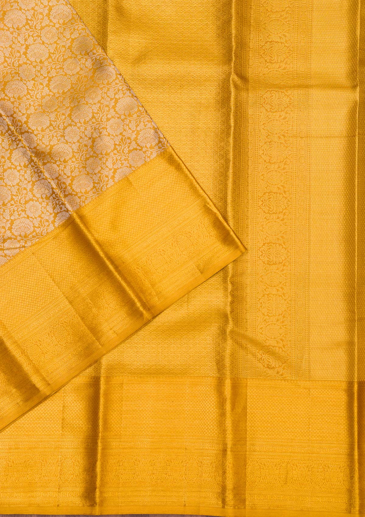Gold Zariwork Pure Silk Saree-koskii