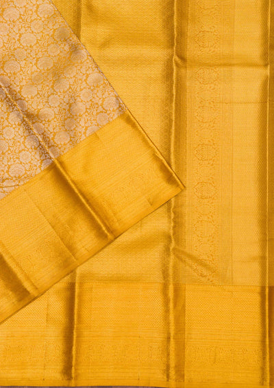 Gold Zariwork Pure Silk Saree-koskii