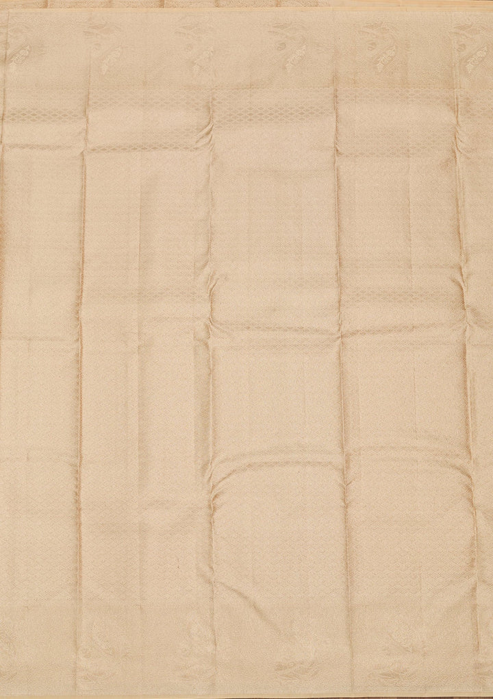 Yellow Zariwork Pure Silk Saree-Koskii