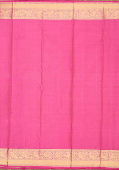 Orange Zariwork Pure Silk Saree-Koskii