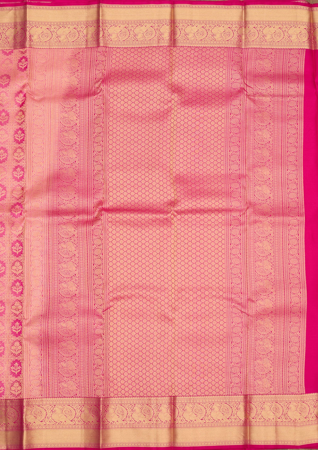 Pink Zariwork Pure Silk Saree-Koskii