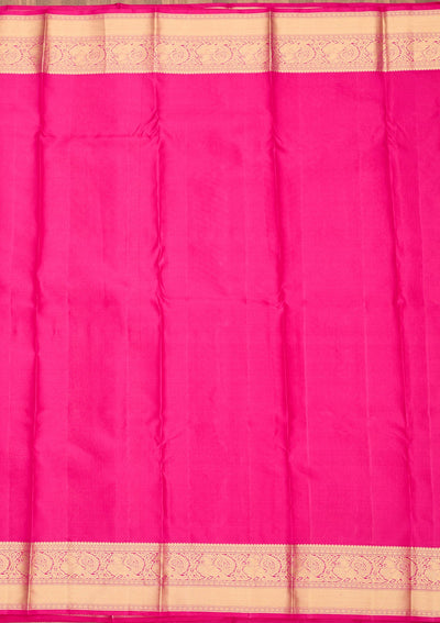 Pink Zariwork Pure Silk Saree-Koskii