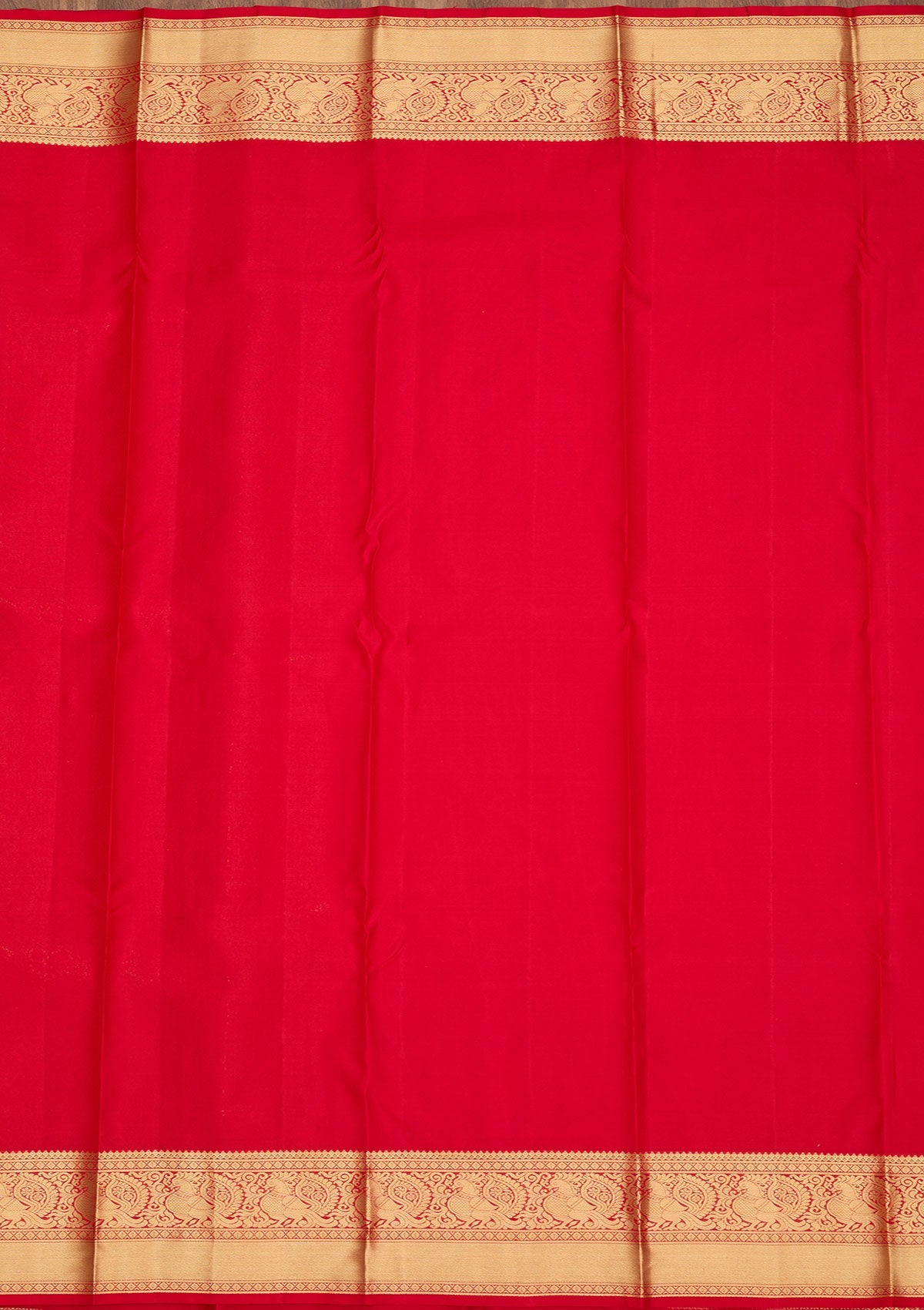 Red Zariwork Pure Silk Saree-Koskii
