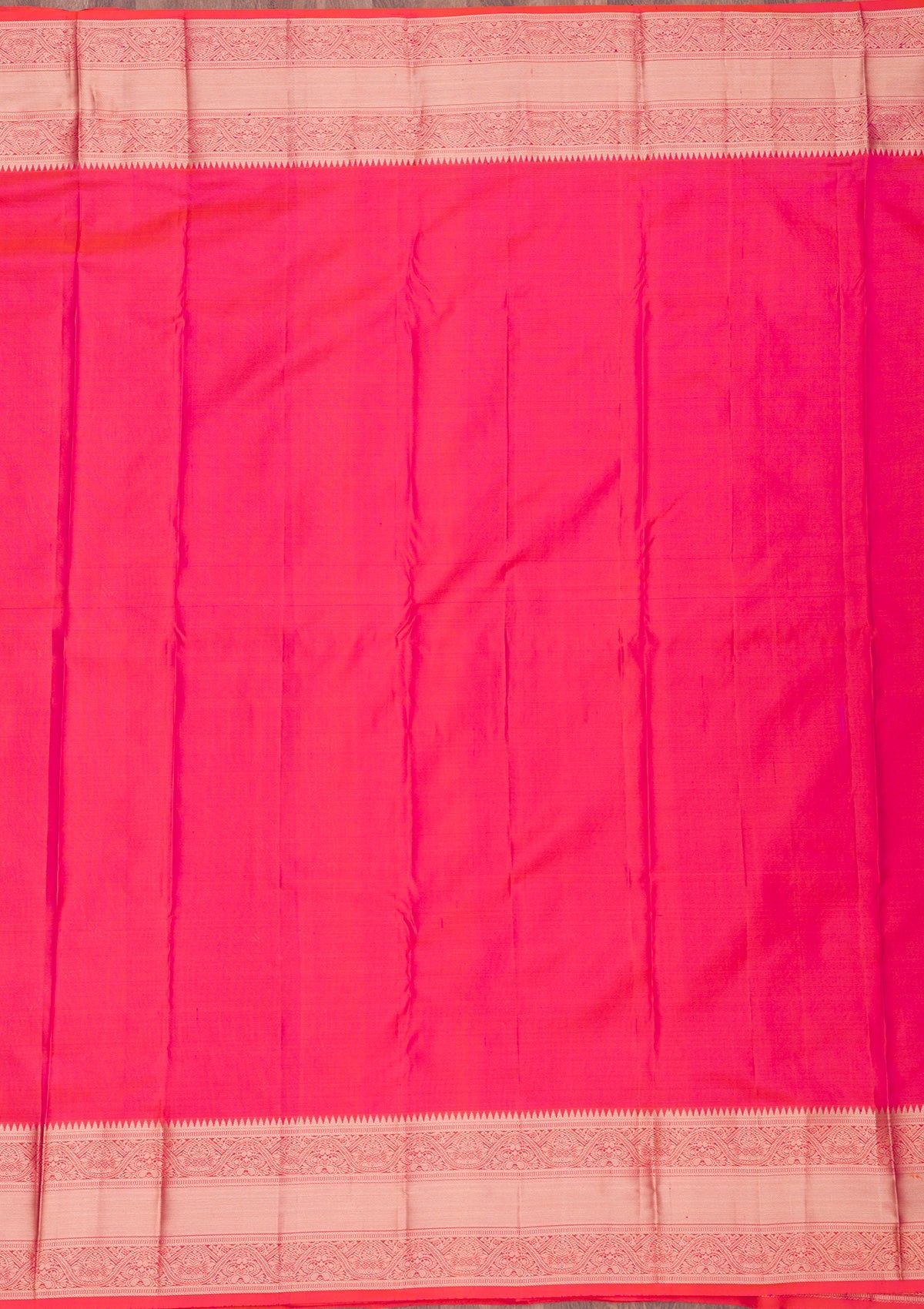 Orange Zariwork Pure Silk Saree-Koskii