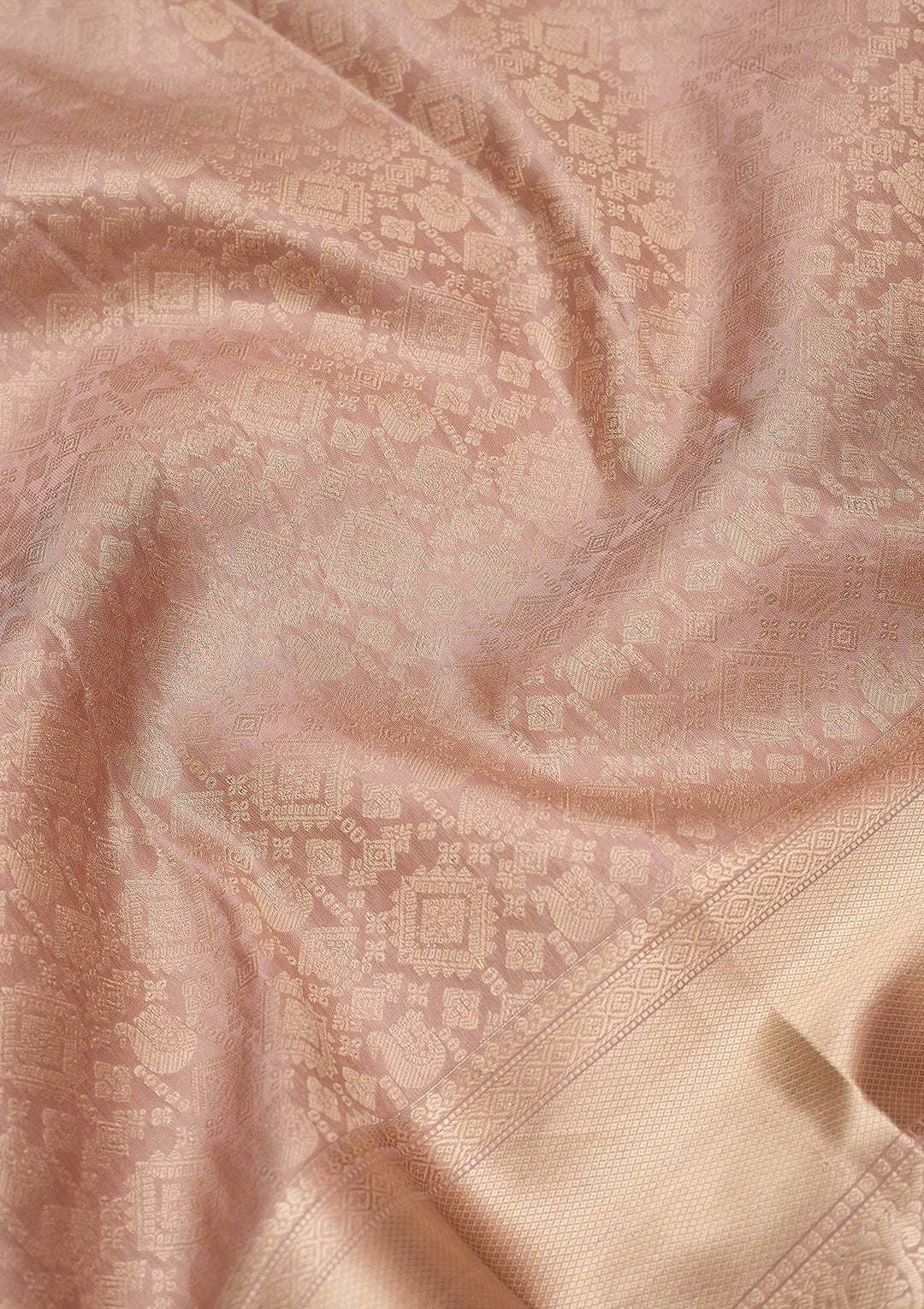 Mauve Zariwork (Silver) Silk Silk_Saree