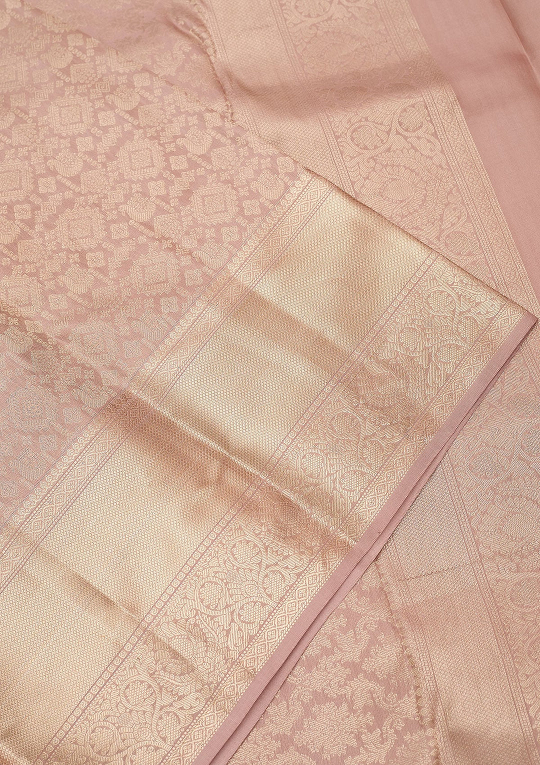 Mauve Zariwork (Silver) Silk Silk_Saree