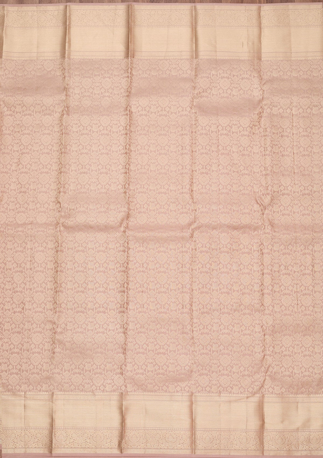 Mauve Zariwork (Silver) Silk Silk_Saree