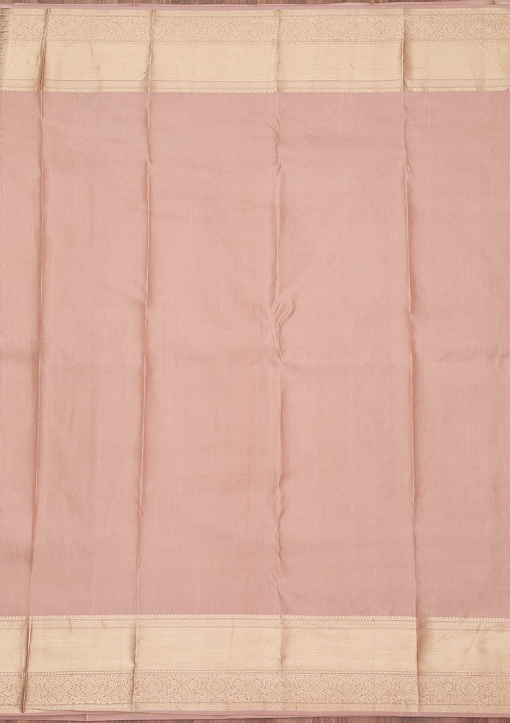 Mauve Zariwork (Silver) Silk Silk_Saree