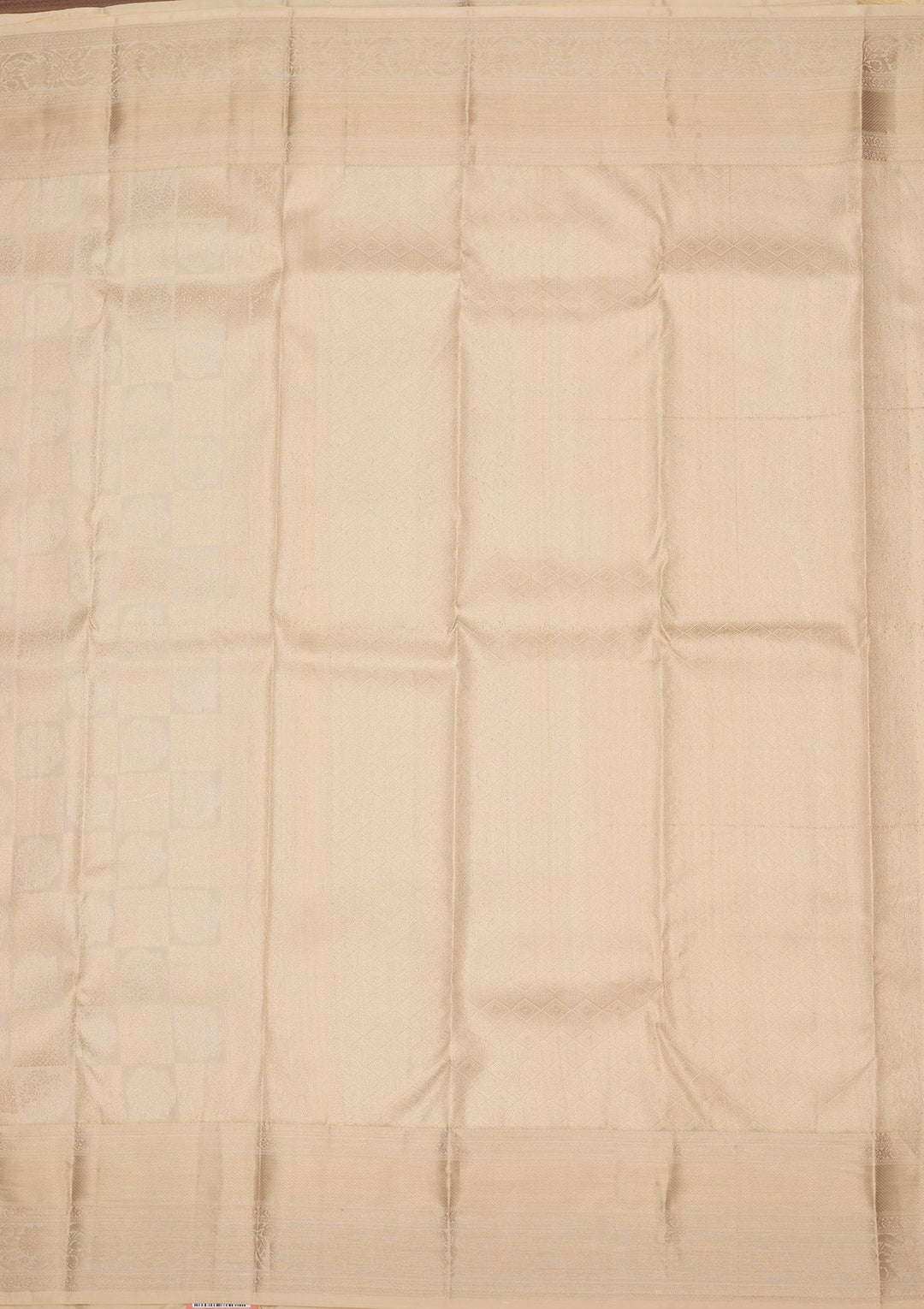 Cream Zariwork Pure Silk Saree