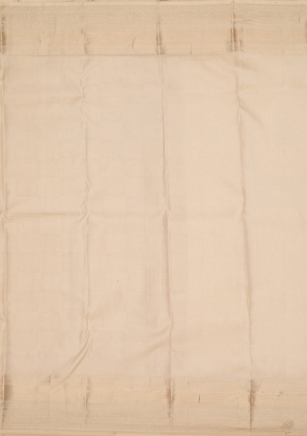 Cream Zariwork Pure Silk Saree