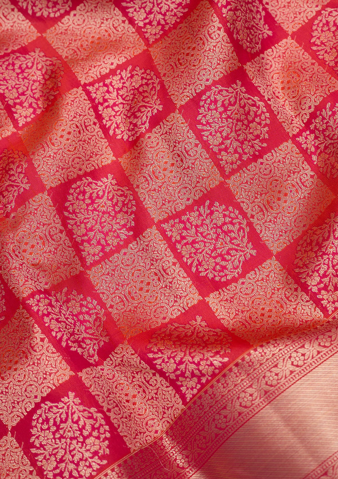 Orange Zariwork (Gold) Silk Silk_Saree