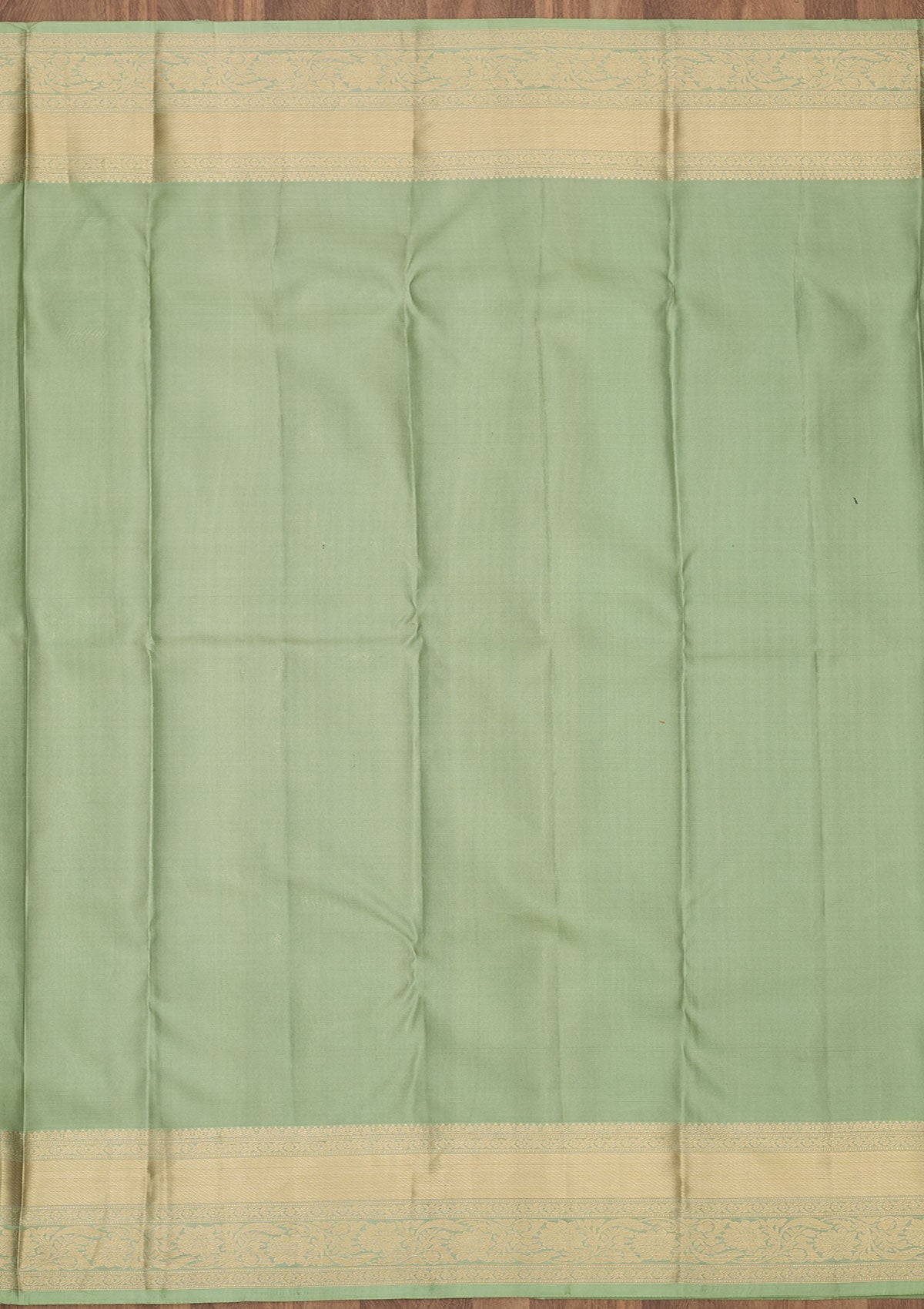 Pista Green Zariwork Pure Silk Saree-Koskii