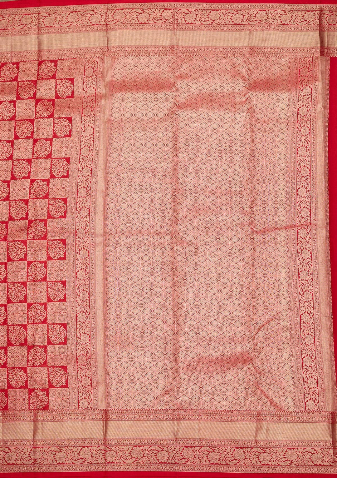 Red Zariwork Pure Silk Saree