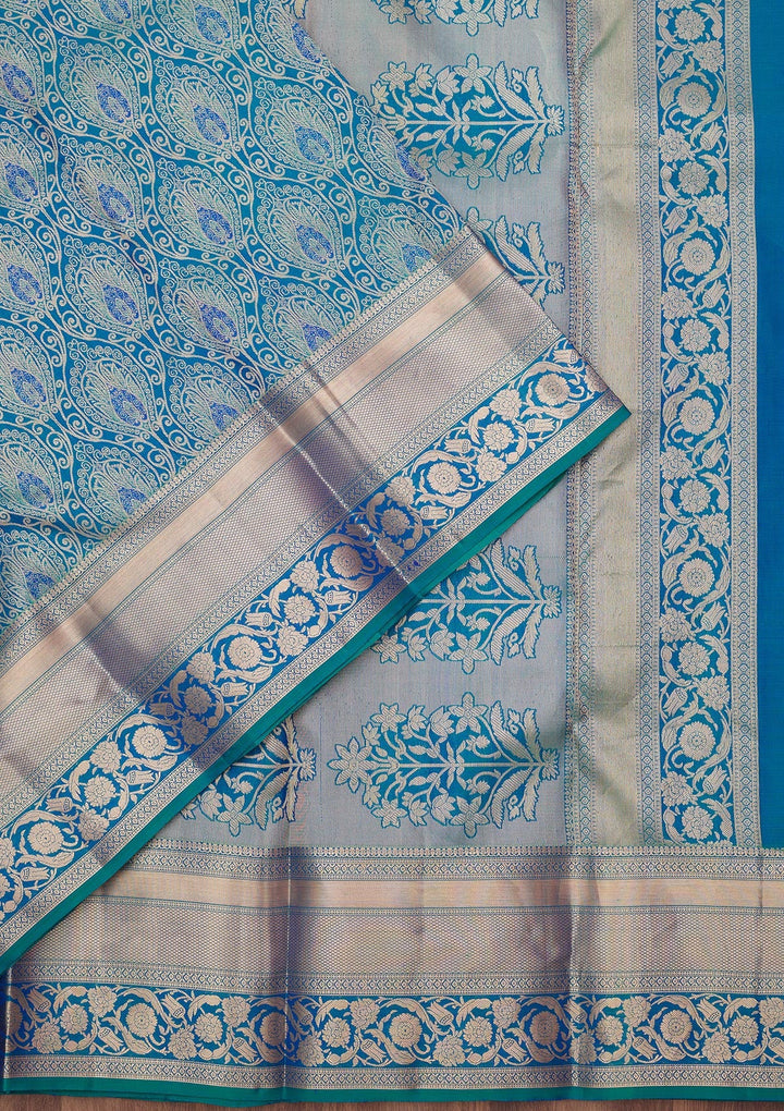 Royal Blue Zariwork (Gold) Pure Silk Silk_Saree