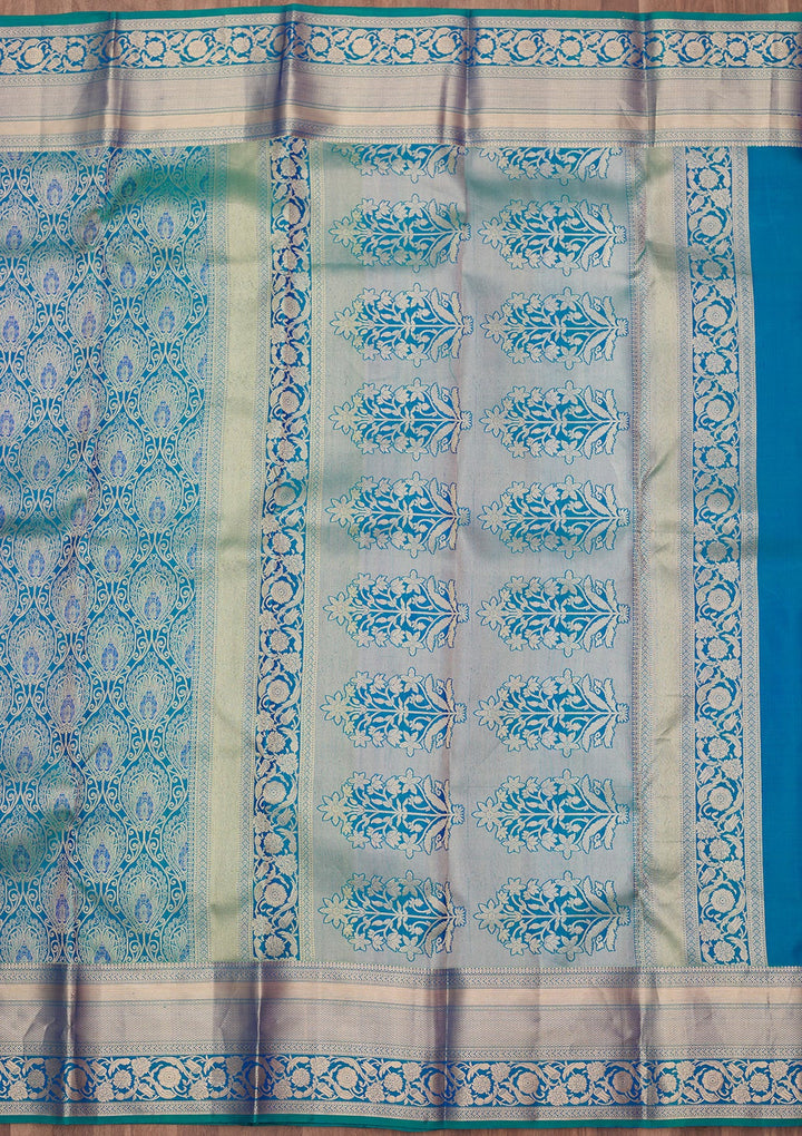 Royal Blue Zariwork (Gold) Pure Silk Silk_Saree