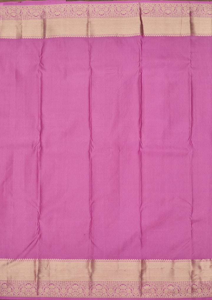 Light Lavender Zariwork Pure Silk Saree