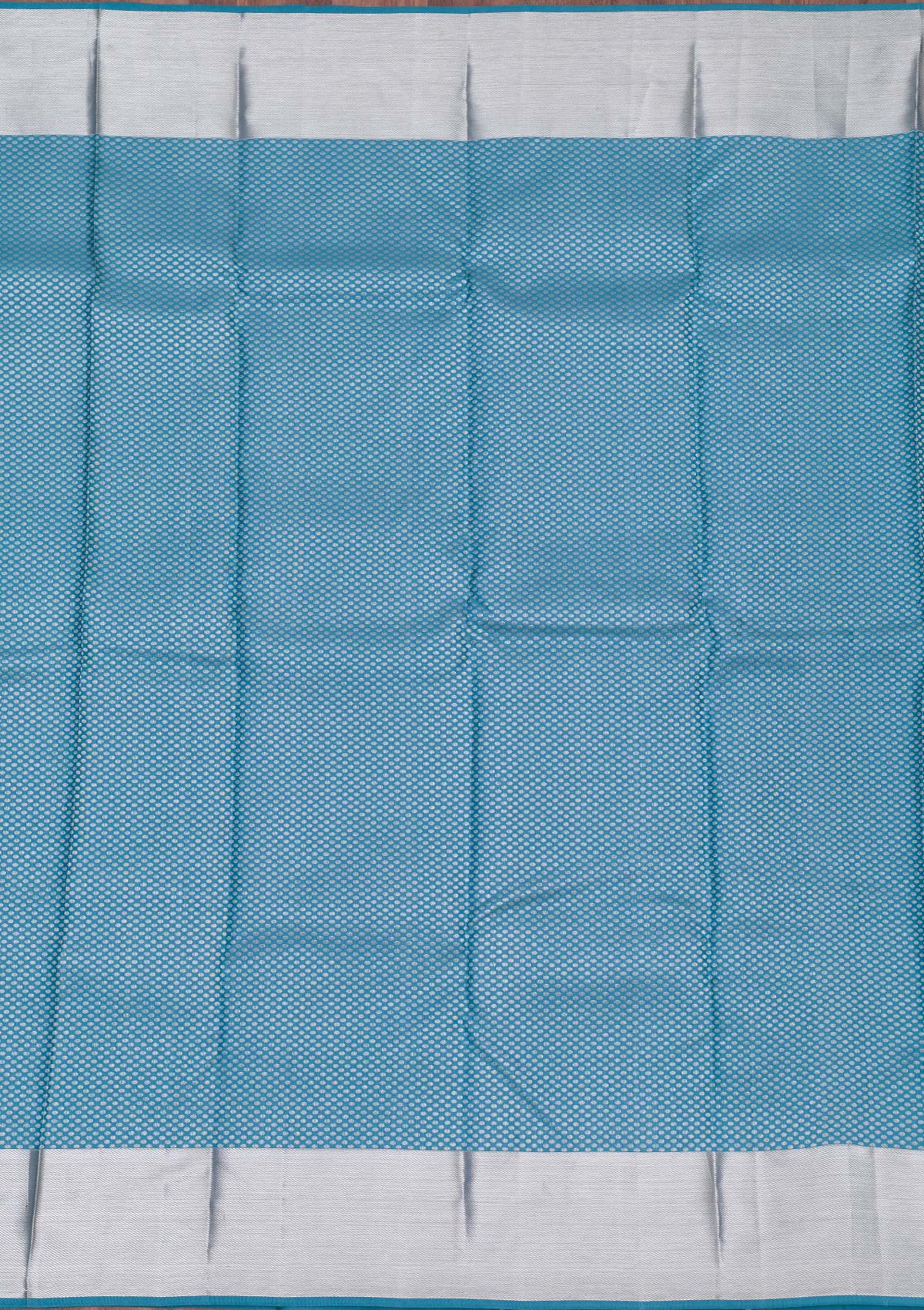 Turquoise Blue Zariwork Pure Silk Saree-koskii