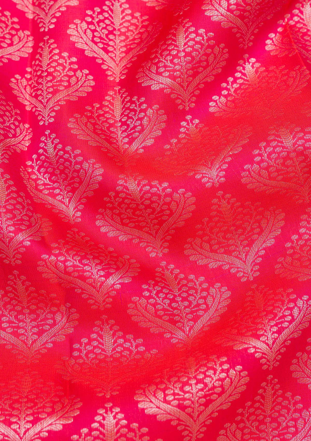 Rani Pink Zariwork Pure Silk Saree-koskii