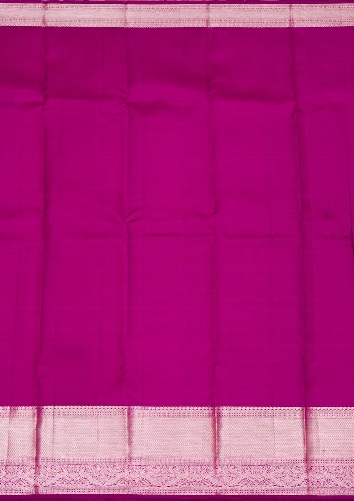 Rani Pink Zariwork Pure Silk Saree-koskii