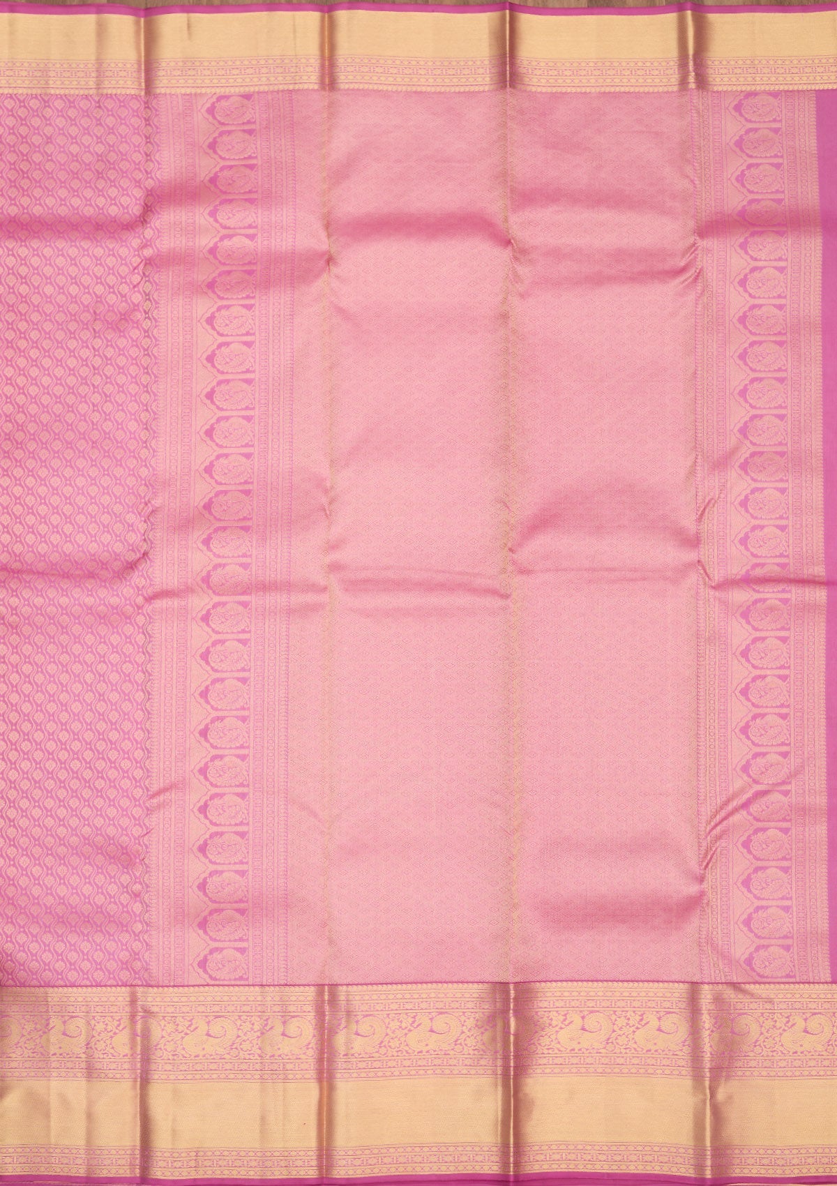 Mauve Zariwork Pure Silk Saree-Koskii