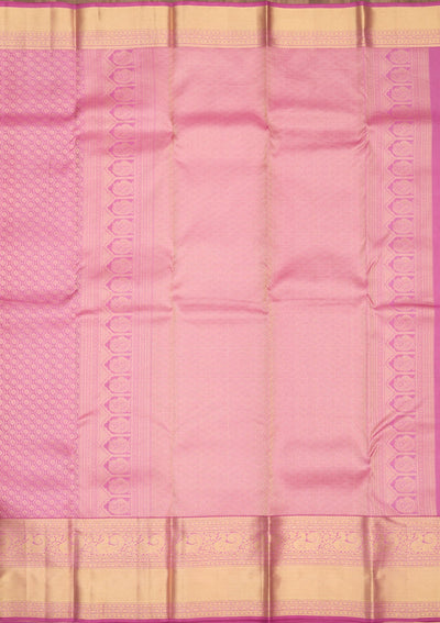 Mauve Zariwork Pure Silk Saree-Koskii