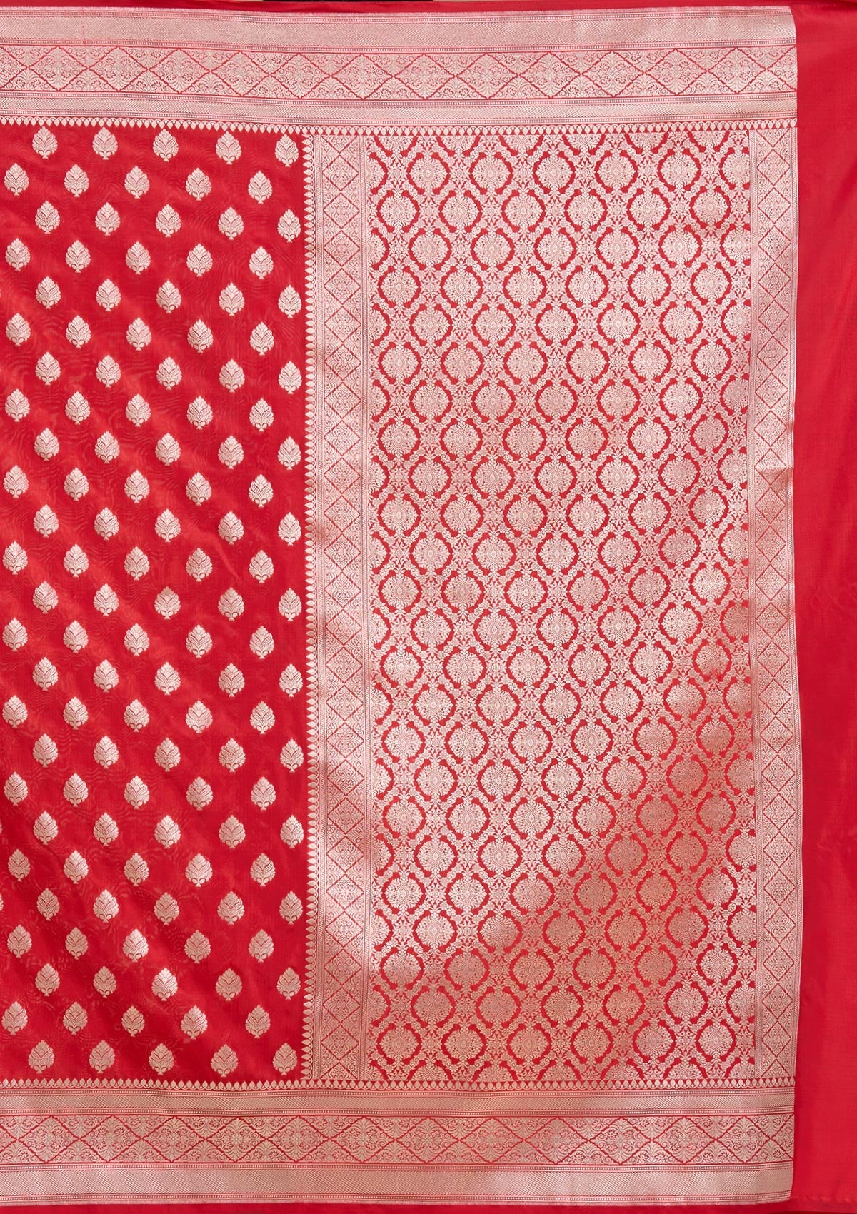 Red Zariwork (Gold) Silk Saree-koskii