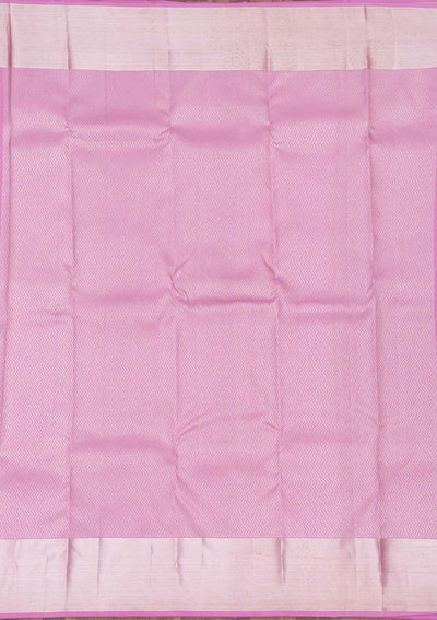 Onion Pink Zariwork Pure Silk Saree-koskii
