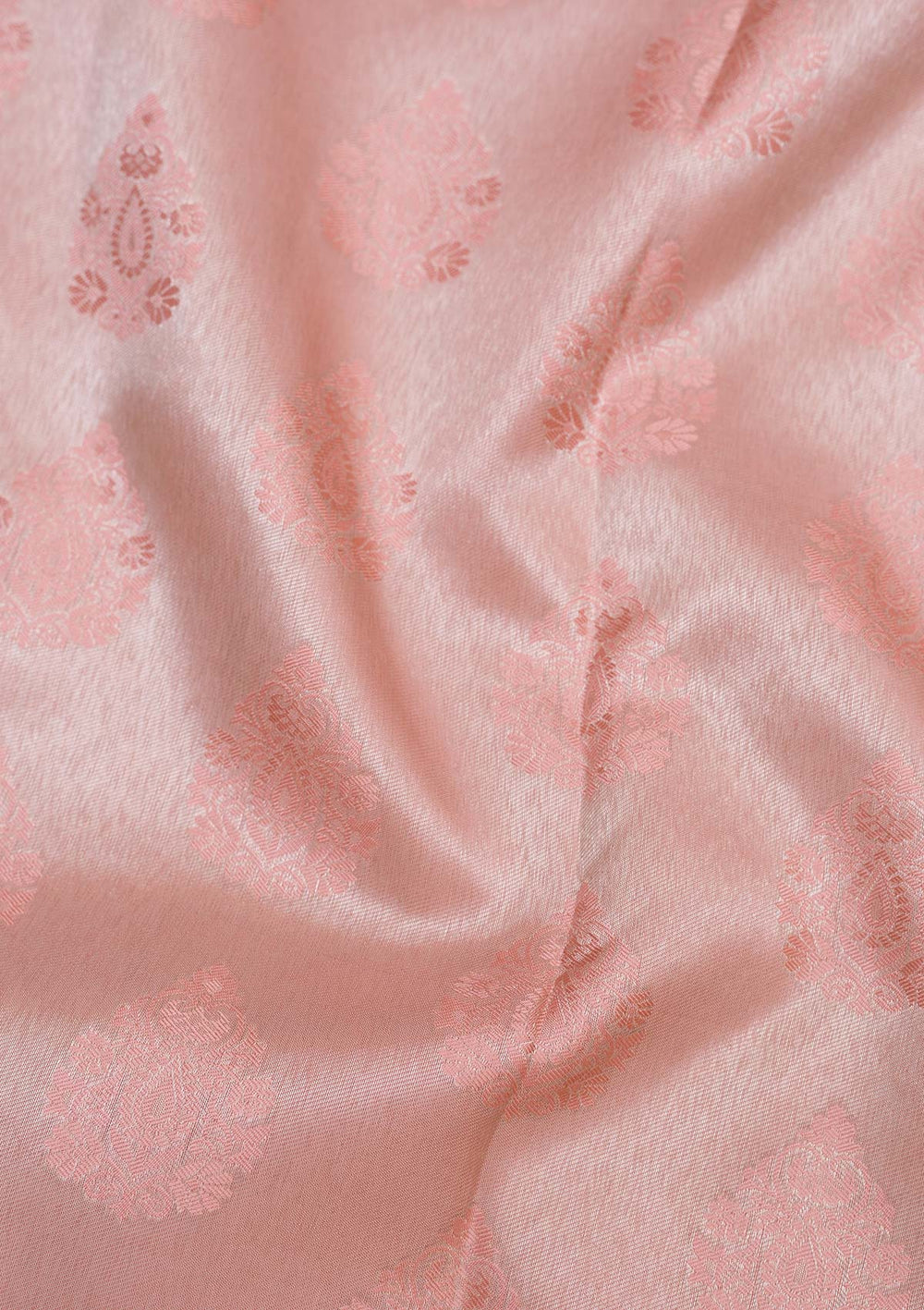 Peach Zariwork Pure Silk Saree-koskii