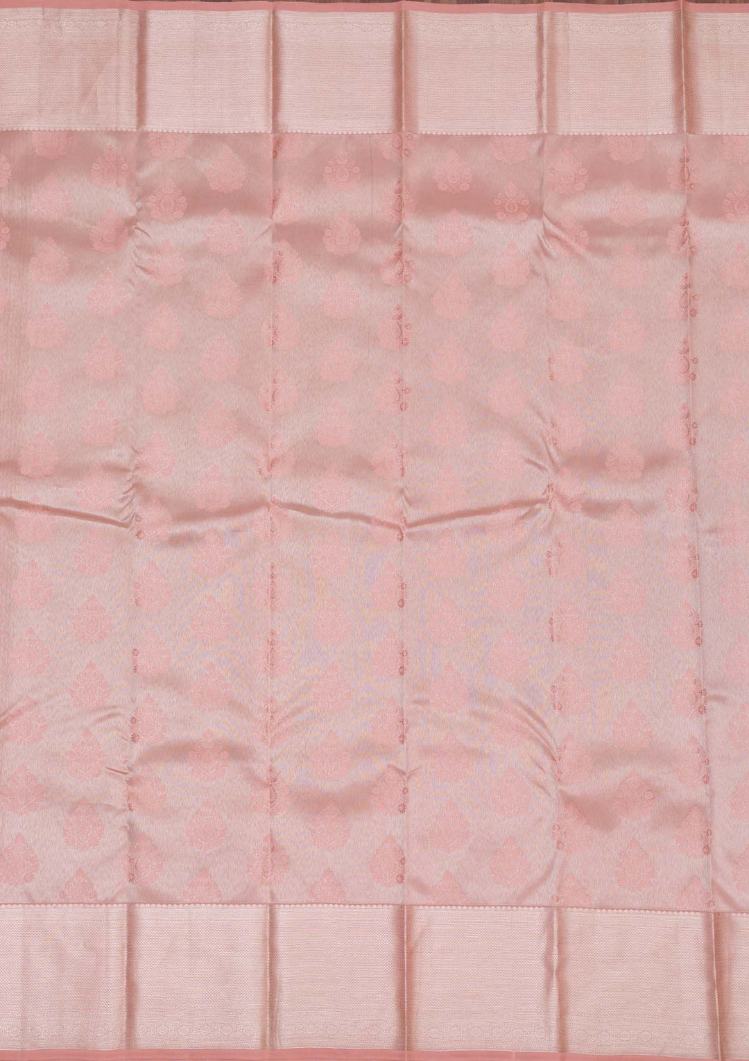 Peach Zariwork Pure Silk Saree-koskii
