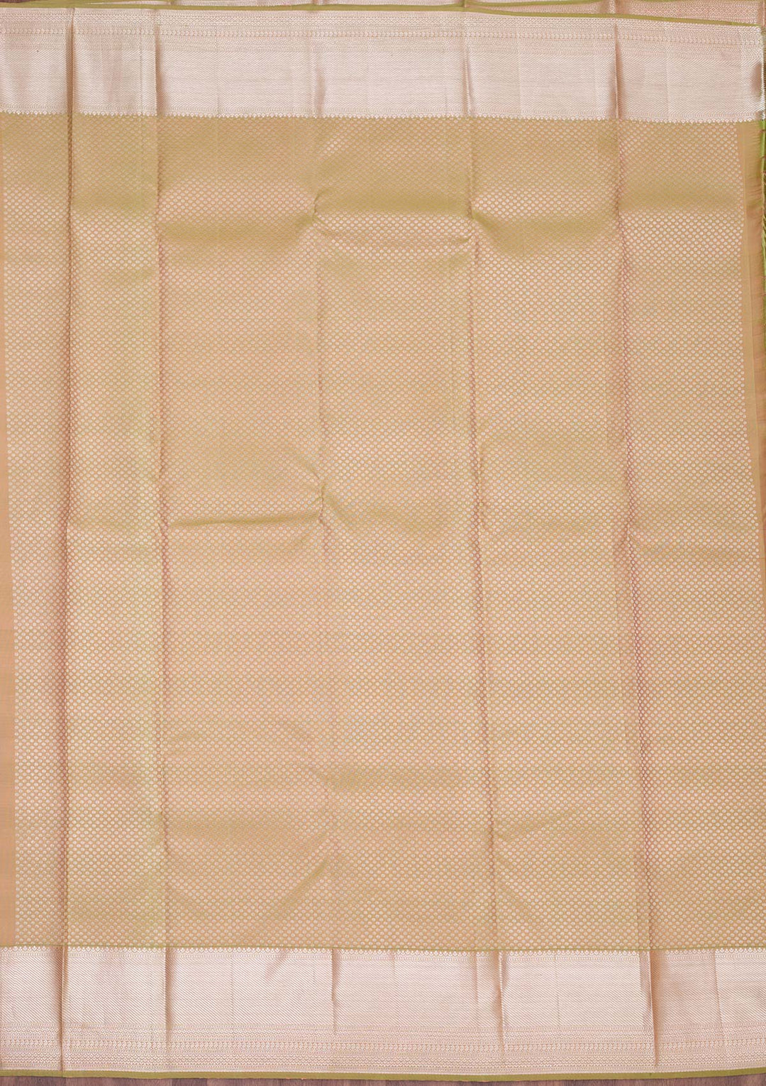 Parrot Green Zariwork Pure Silk Saree-koskii