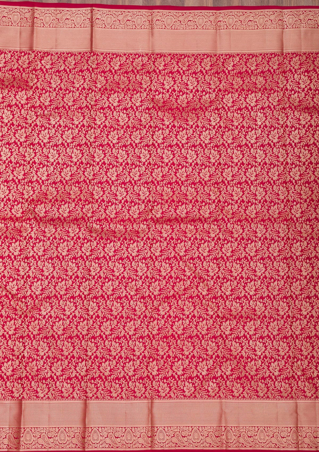 Maroon Zariwork Pure Silk Saree-Koskii