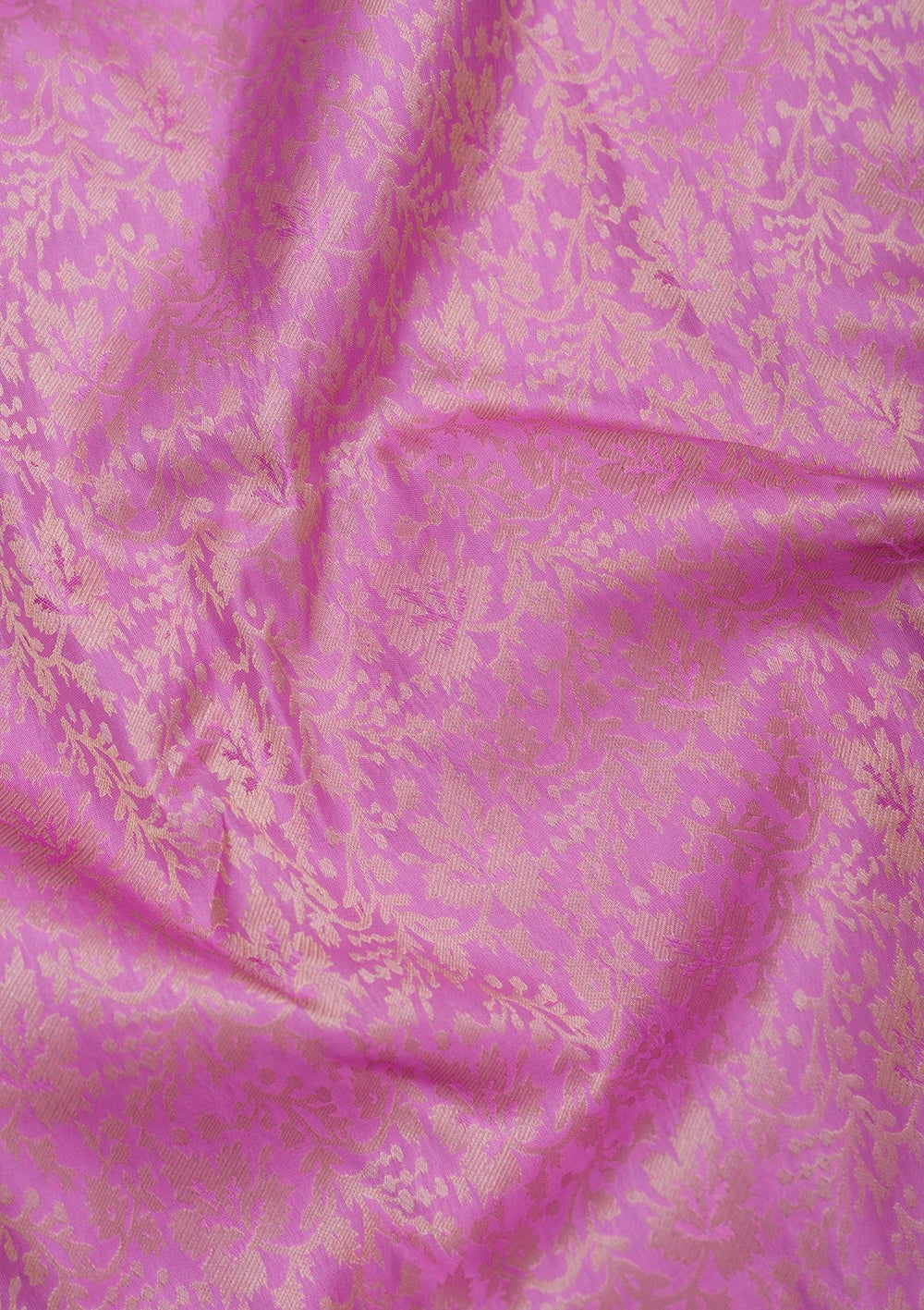 Pink Zariwork Pure Silk Saree-Koskii