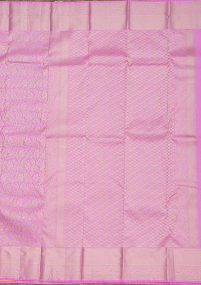 Pink Zariwork Pure Silk Saree-Koskii