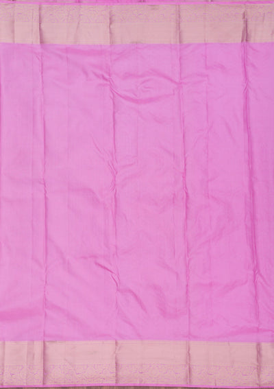 Pink Zariwork Pure Silk Saree-Koskii