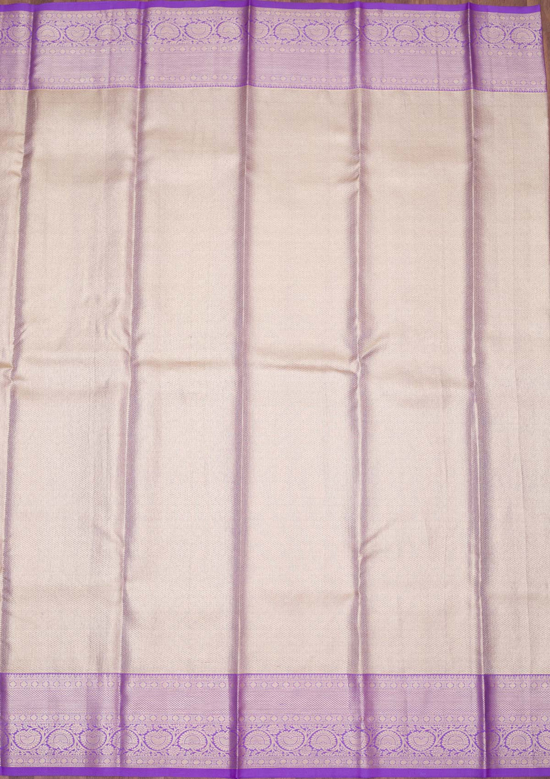 Beige Zariwork Pure Silk Saree-koskii