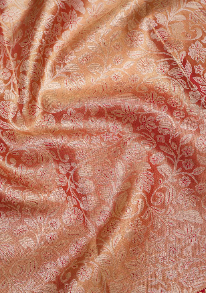 Gold Zariwork Pure Silk Saree-koskii