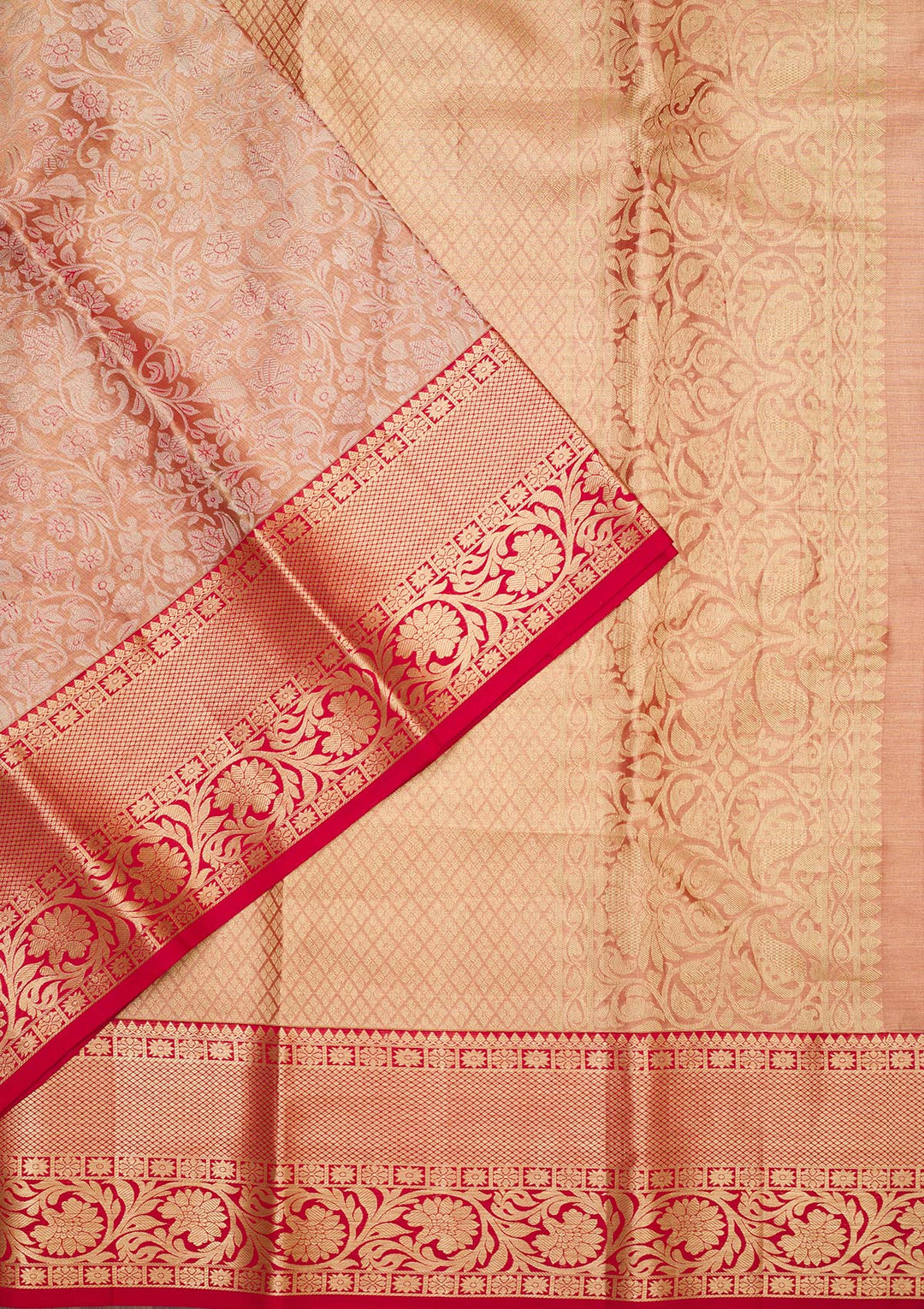 Gold Zariwork Pure Silk Saree-koskii