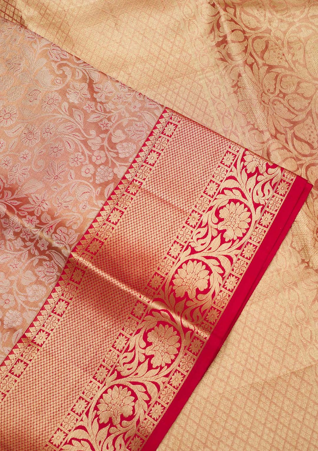 Gold Zariwork Pure Silk Saree-koskii