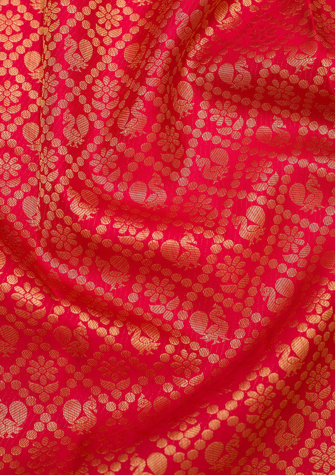 Red Zariwork Pure Silk Saree-koskii