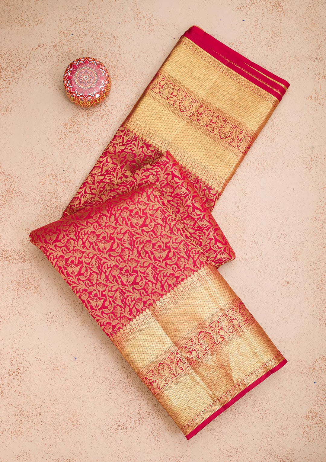 Maroon Zariwork Pure Silk Saree-koskii