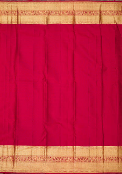 Maroon Zariwork Pure Silk Saree-koskii