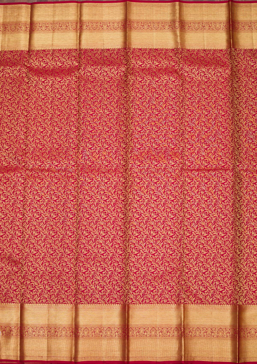 Maroon Zariwork Pure Silk Saree-koskii