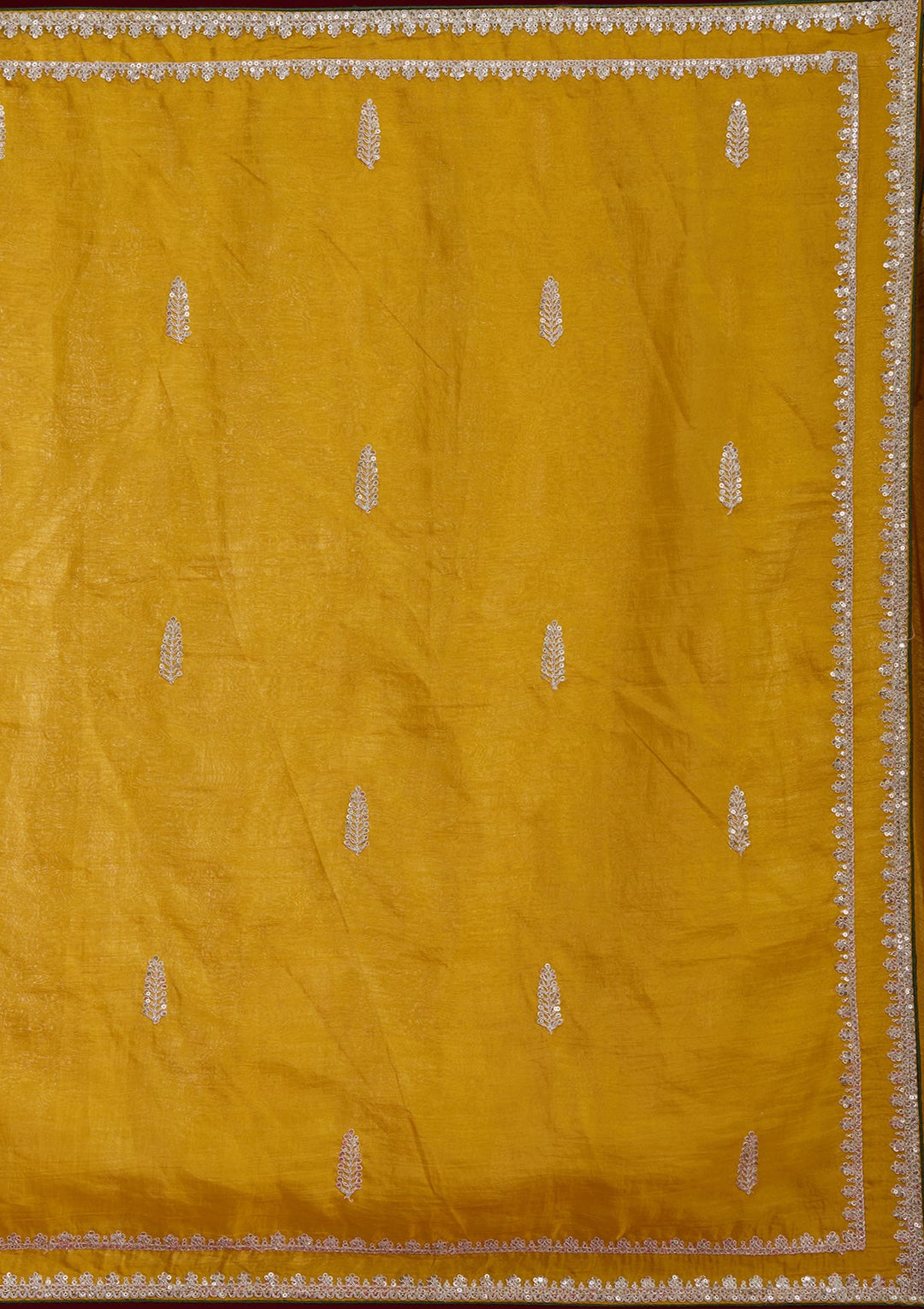 Rani Pink Zariwork Art Silk Saree-Koskii