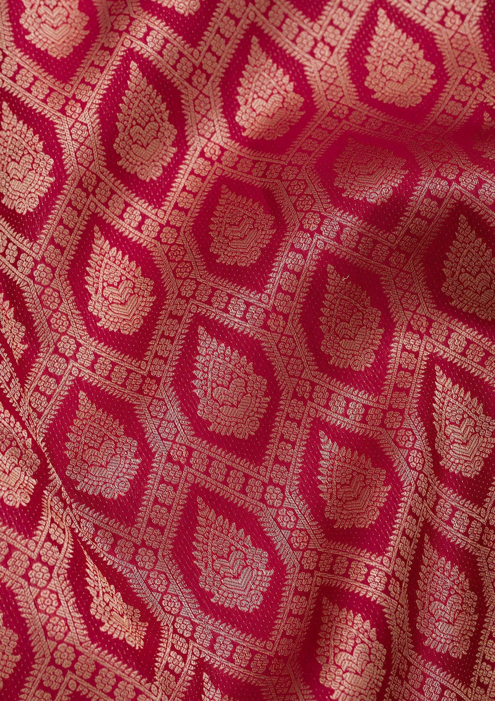 Maroon Zariwork Pure Silk Saree-Koskii
