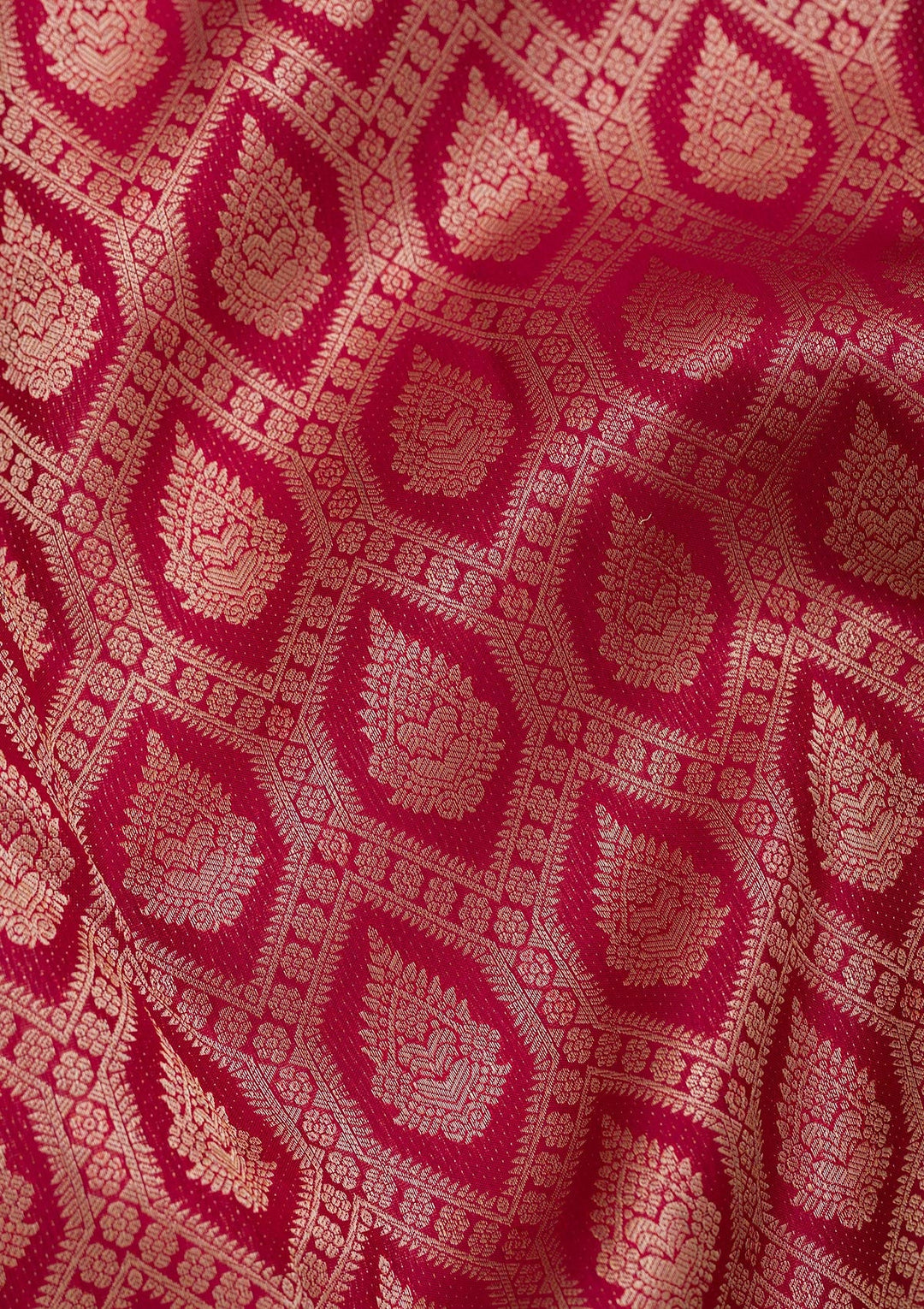 Maroon Zariwork Pure Silk Saree-Koskii