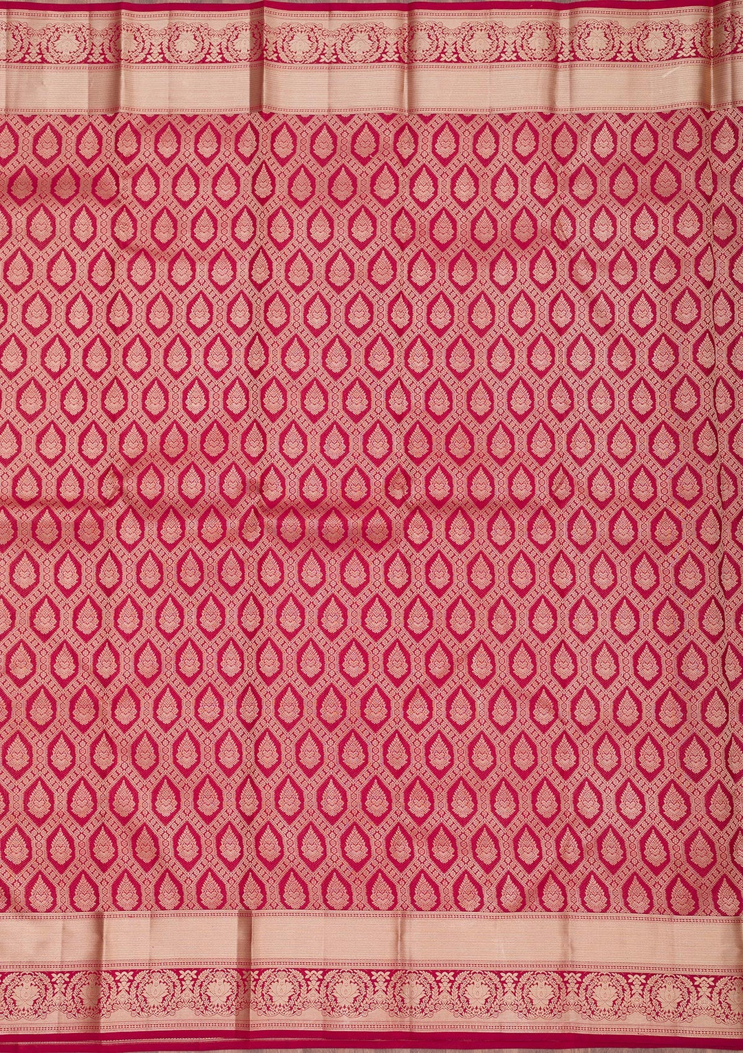 Maroon Zariwork Pure Silk Saree-Koskii