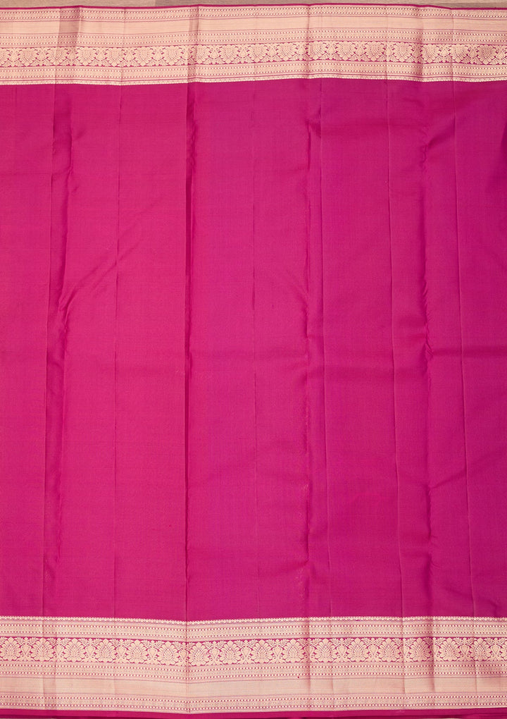 Lavender Zariwork (Gold) Pure Silk Saree