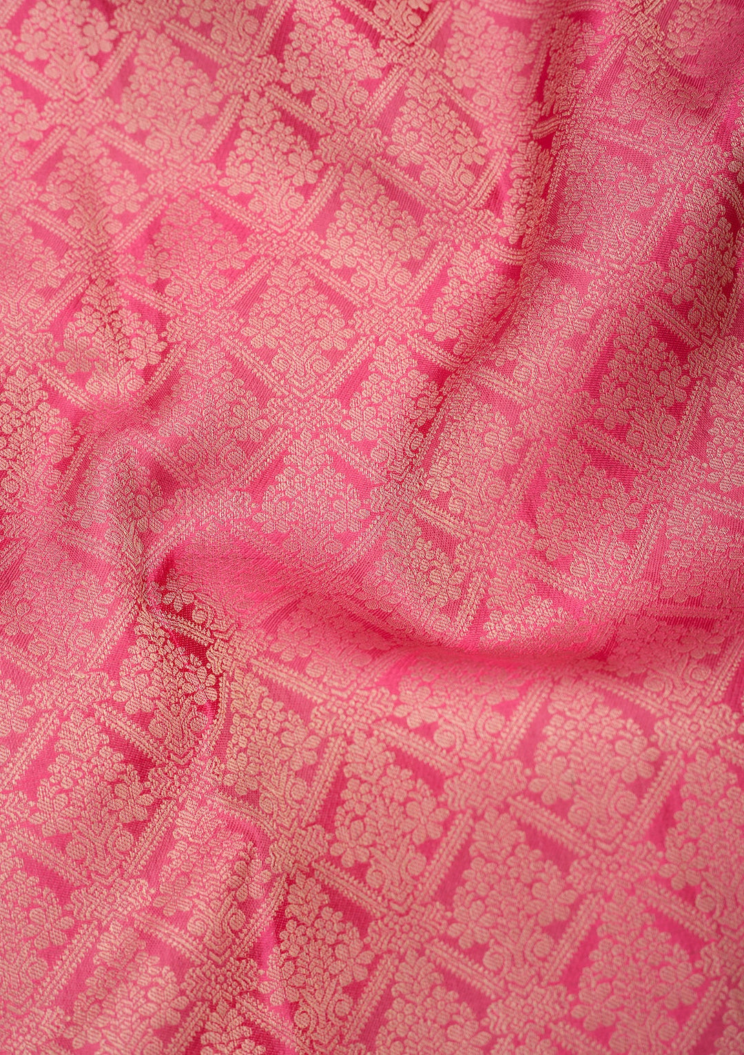 Pink Zariwork (Gold) Pure Silk Saree