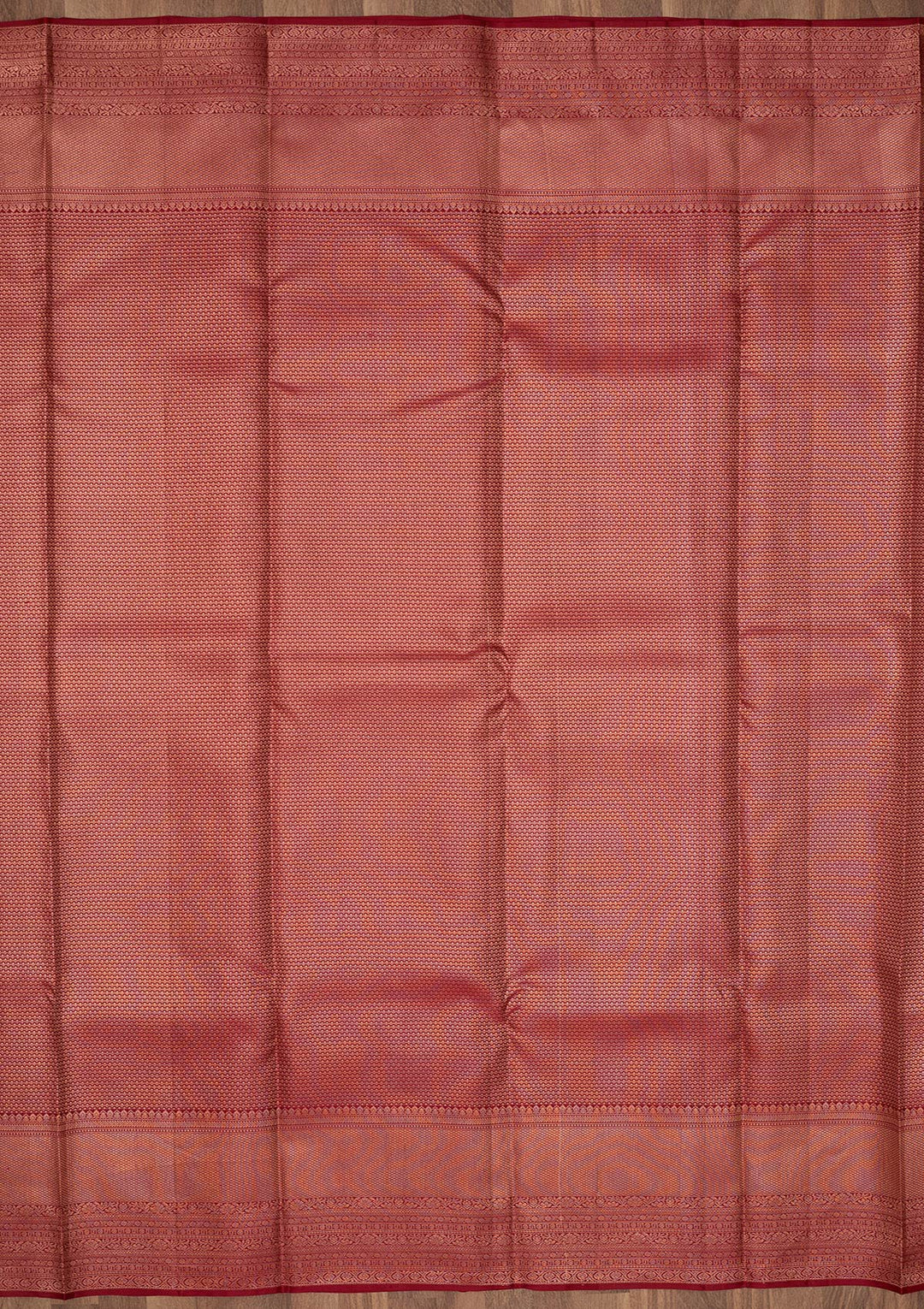 Maroon Zariwork Pure Silk Saree-Koskii