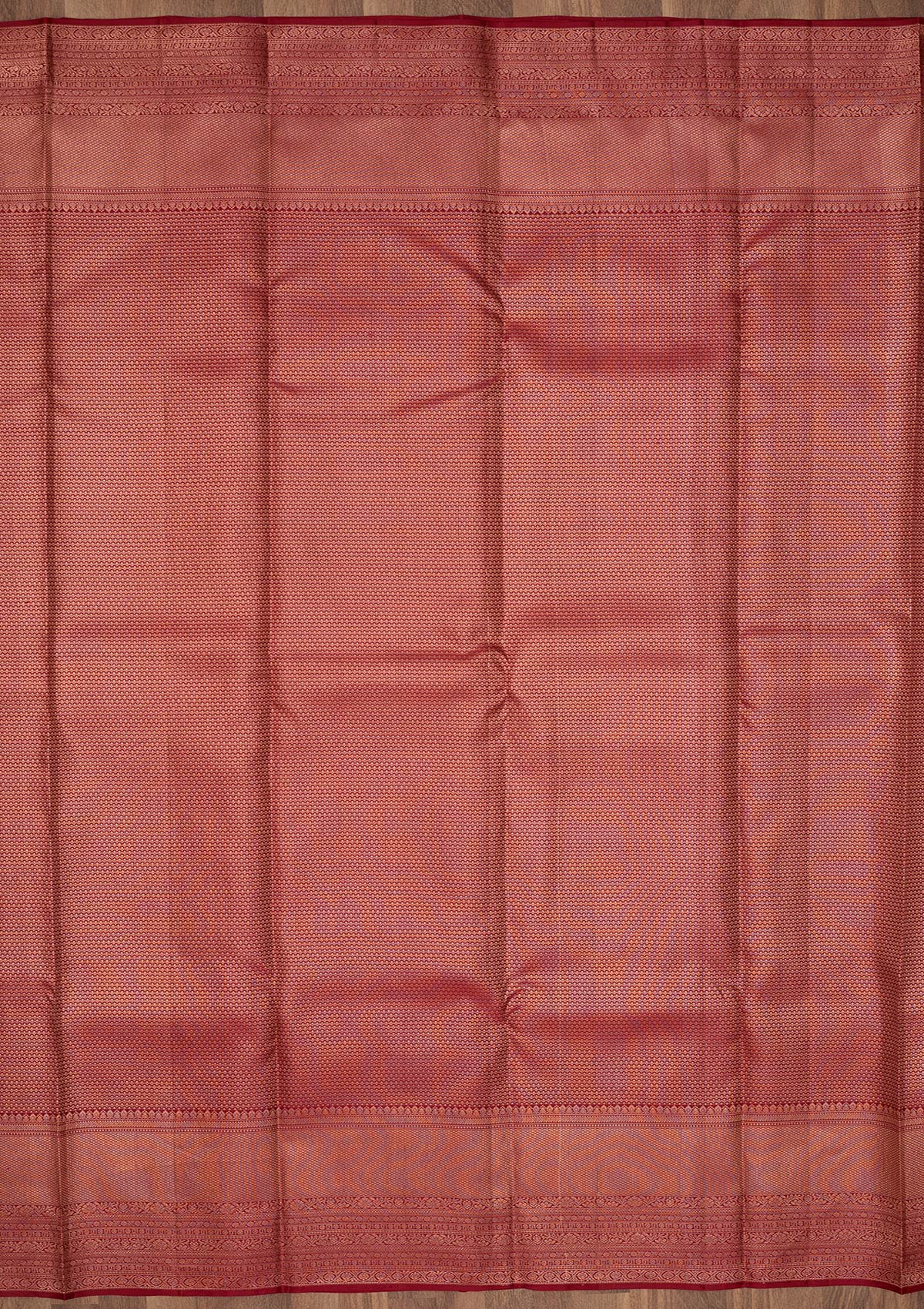 Maroon Zariwork Pure Silk Saree-Koskii